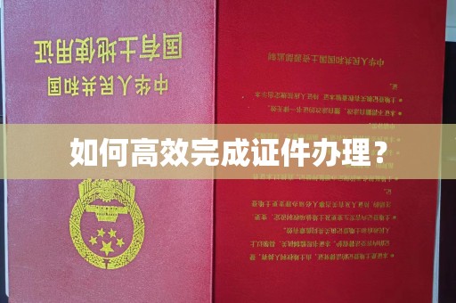 永平如何高效完成证件办理？
